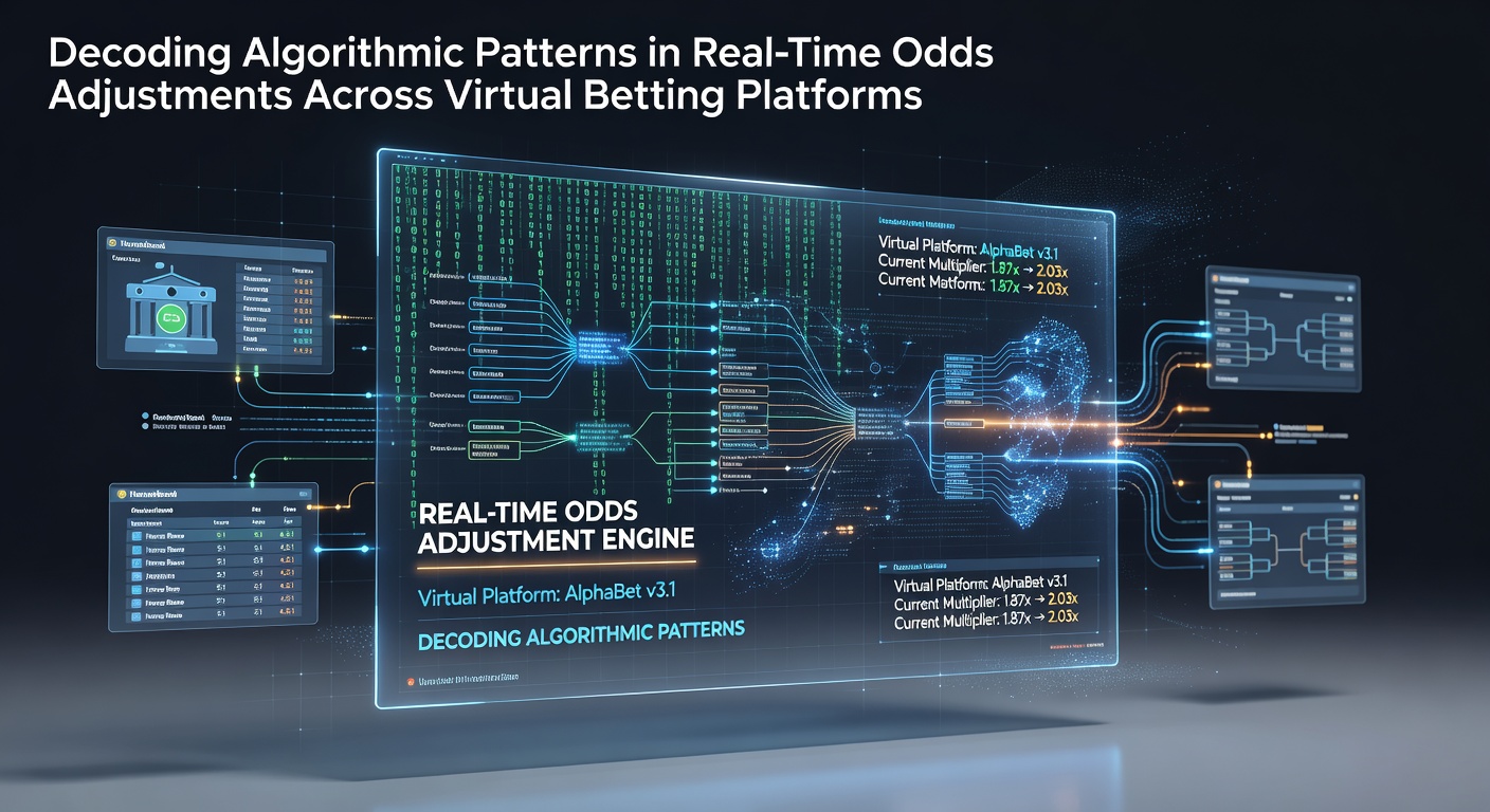 Algorithmic dashboards displaying real-time odds fluctuations on virtual betting interfaces