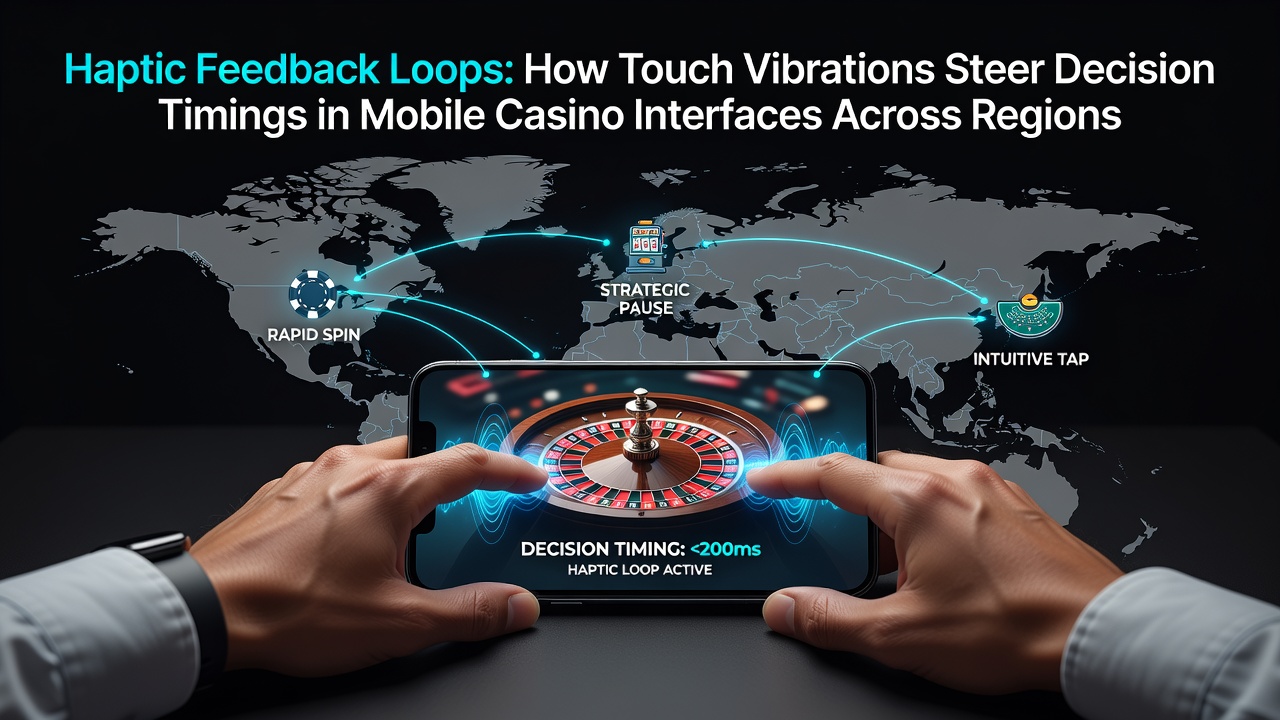 Mobile casino interface displaying haptic vibration patterns during gameplay on a smartphone screen