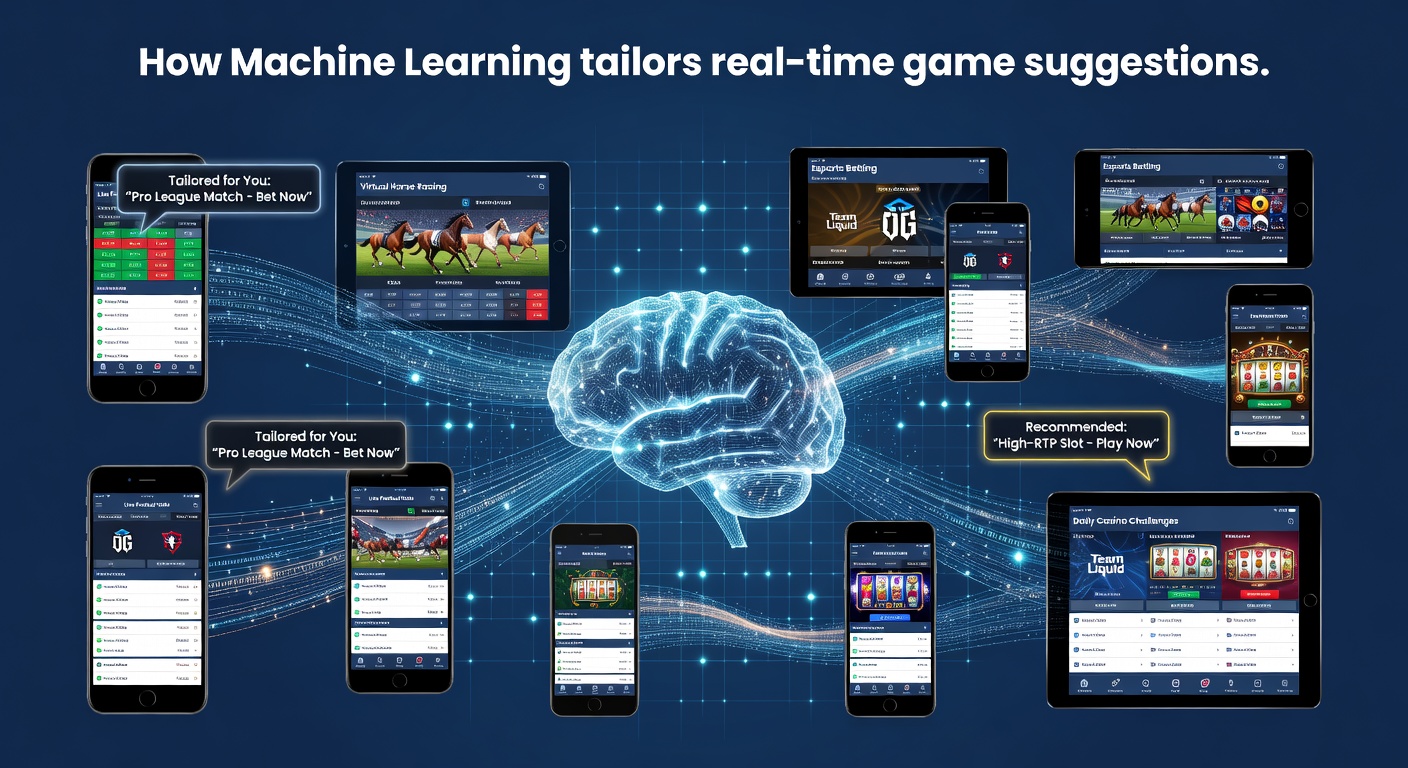 Machine learning algorithms analyzing user data for personalized game recommendations in mobile betting apps