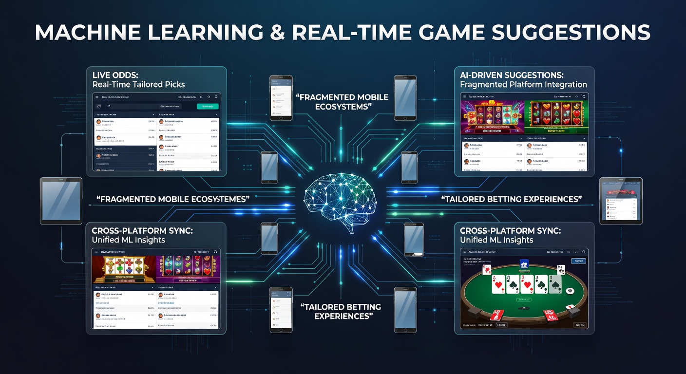 Real-time dashboard showing machine learning model outputs for game recommendations across mobile platforms