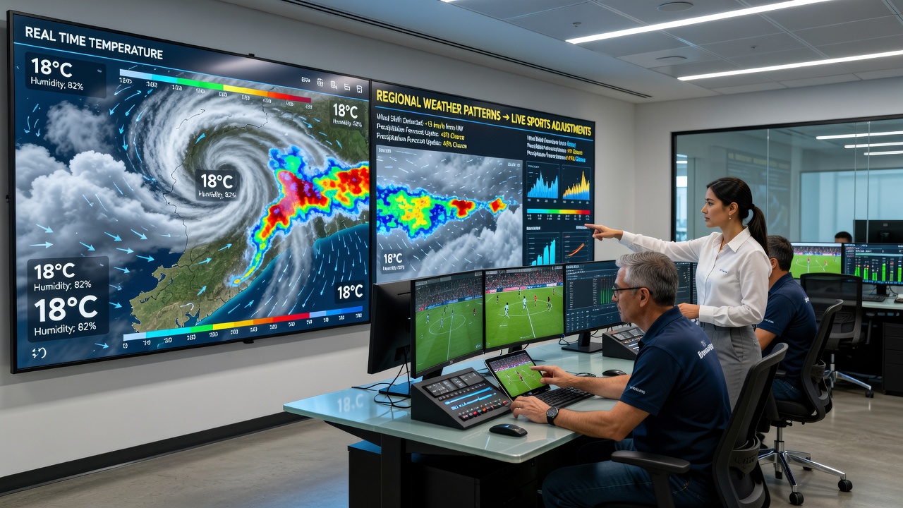 Mobile betting interface displaying real-time odds changes linked to live weather monitoring